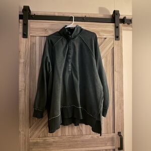 American Eagle Outfitters Distressed Black Pullover